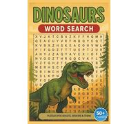 Dinasaurs Word Search Puzzle Book: Word Searches with Easy to Read Print about Dinasaurs, Jurassic, T-Rex and More | 6x9 inches, 110 pages | 50+ Puzzles ... Gift for Vacations, Holidays and Free Times