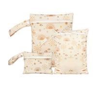 Dinchaakuarry Bolsa húmeda para Traje de baño, Bolsa húmeda para pañales | Conjunto de 3 Bolsas Simples para pañales, Bolsas de Almacenamiento Impermeables para niños, Adultos, Camping, Piscina