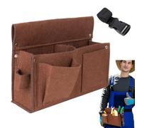 Dinchaakuarry Cinturón de herramientas para hombre, cinturón de herramientas de jardín, bolsa de jardín, delantal, bolsa de cintura, correa de hombro ajustable, bolsa de suministro pesada, organizador