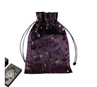 Dinchaakuarry de Tarot Velvet - Cordón de Bolsillo de Tarot para Tarjetas, de Tarot de Lujo | Lujosa de Tarot con cordón, Almacenamiento de Terciopelo para Bolsillo de Tarot y Bolsas de joyería de