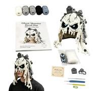 Dinchaakuarry DIY Crochet Art Kit Cute Animal Cap Knitting Beginner Package