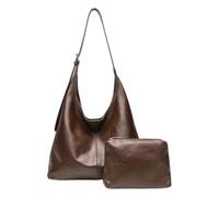 Dinchaakuarry Leather Hobo Bag - Soft Retro Slouchy Handbag With Adjustable Shoulder Strap, Spacious Vintage Style Purse Organizer | Elegant For Women Work Travel Daily Commuting Weekend Outings