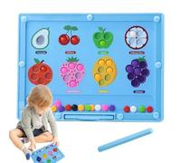 Dinchaakuarry Magnetic Maze | Fine Motor Skills Playset - Preschool Skill-Building Educational Toy Fruit Learning Color Matching Game for Kids Boys Girls