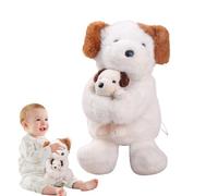 Dinchaakuarry Puppy Stuffed Animal - 11.8 Inch Throw Pillow Plush Doll Toy Dog Holding Stuffed,for Kids Adults Boys Girlfriend Valentines Children Birthday Sofa Bedroom Car