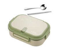 Dinchaakuarry Stainless Steel Snack Containers | Stainless Steel Food Container,Leakproof Divided Microwave Safe with Chopsticks Spoon Food Storage for Work Picnic Meat Vegetable