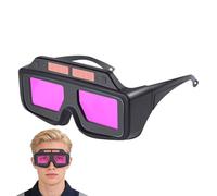 Dinchaakuarry Welding Goggles Auto Darkening | Anti-scratch UV Protection Wrap-around Adjustable,Welding Lens Safety Protection,for Women Men Torching Cutting Brazing Soldering