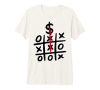 Dinero GANA Divertido X O Juego Meme Hombre De Negocios Rico Camiseta Premium