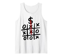 Dinero GANA Divertido X O Juego Meme Hombre De Negocios Rico Camiseta sin Mangas