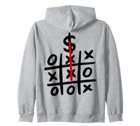 Dinero GANA Divertido X O Juego Meme Hombre De Negocios Rico Sudadera con Capucha