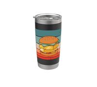 Dinero Hamburguesa Humor financiero Comer dinero Comida Vaso térmico de acero inoxidable de doble pared