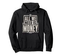 Dinero Hustle Finanzas Humor Cita Efectivo Riqueza Éxito Sudadera con Capucha