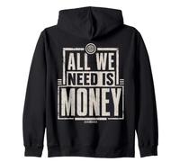 Dinero Hustle Finanzas Humor Cita Efectivo Riqueza Éxito Sudadera con Capucha