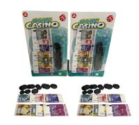 Dinero Juguete Billetes y Monedas Euro Set 2 Blister Dinero Billetes Monedas Juguete Efectivo y Monedas en Euro Dinero para Jugar Juego Dinero Fake para Niños y Juegos de Mesa (b)