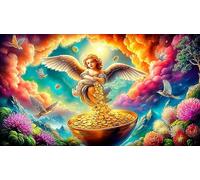 Dinero Puzzle 1000 Piezas Juego Familiar Divertido & desafiante Juego para Toda la Familia Regalo para Mujeres y Hombres 38x26cm/1000pcs