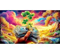 Dinero Puzzle Imposible,desafío for Adults Entretenimiento Creativo 1000 Piezas Obra de Arte de Juego de para Adultos y niños 38x52cm/1000pcs