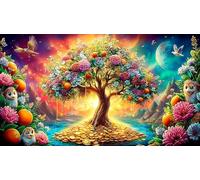 Dinero Puzzles Imposible,desafío for Adults Juego Educativo 1000 Piezas Obra de Arte de Juego de para Adultos y Niños a Partir de 12 Años 75x50cm/1000pcs