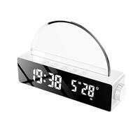 DINESA Reloj despertador con lámpara de amanecer, luz de despertador, simulador de amanecer, lámpara de sol de noche que de color para dormitorio, color , fácil de usar