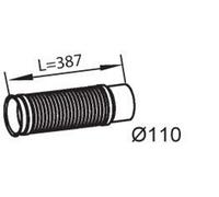 DINEX 48228 Tubo de escape para MAN TGS I TGX I