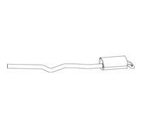 DINEX Silenciador Silenciador Para VW Transporter V Bus 2.5 TDI 4MOTION