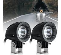 Dinfu 2 Pulgadas Faros para Luz Delantera de Motocicleta, 12v -24v Ronda LED Faro Delantero Faro Adicional IP68 Focos para Motocicleta ATV UTV Dirt Bike 4x4 Pickup Camión Barco
