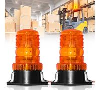 Dinfu 2pcs Luz de Estroboscopica 10-110V Rotativo Advertencia Flash de Emergencia para Camion vehículo …