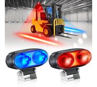 Dinfu 30W Luz LED Estroboscopica Carretilla Elevadora ajustables en rojo/azul Luz de Advertencia 12v-100v luces de advertencia para carretillas elevadoras Camión Tractor