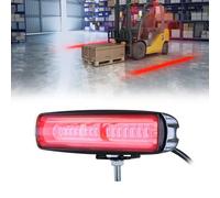 Dinfu 30W Luz LED Estroboscopica de Carretilla Elevadora Luz Advertencia Zona Roja Carretilla, LED DC 12-80V, Línea Roja 3m Zona Peligro Almacén IP67, Compatible Linde Toyota Jungheinrich