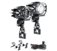 Dinfu 40W LED faros adicionales para motocicleta 9v-60v 4000LM faros antiniebla LED redondos con mazo de cables, interruptor y soporte IP68 focos para ATV SUV moto todoterreno 4x4 camioneta