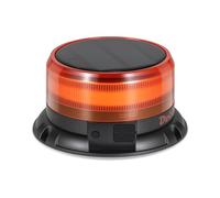 Dinfu rotativo led bateria solar 9 patrones de destello 12 V 24 V amarilla luz de advertencia LED imán con Cargador para coche y cable USB para coche camión tractor carrito de golf SUV