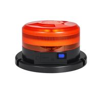 Dinfu Rotativo LED con batería y pantalla de 9 modos de parpadeo Luz intermitente LED 12V Imán naranja Luz de señalización con cargador para coche y cable USB para coches, camiones, tractores, SUV
