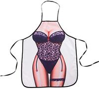 Ding Yongliang Delantal, Funny Novelty Sexy Woman Kitchen Cooking Apron Divertido y Sexy con diseño de Mujer Cocina Delantal Unisex para Adultos