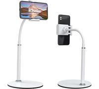 Ding Yongliang Soporte Móvil con Cuello de Cisne - Soporte Teléfono e Smartphones para iPhone 13 Pro MAX, 12 Pro MAX/Mini, 11 Pro XS MAX XR X 8 7 6 Plus, Samsung S10 S9, Otras Smartphones - (Blanco)