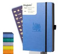 Dingbats* - Earth Cuaderno A5 Punteado - Mediano Libreta de Tapa Dura Cuero PU - Cierre Elástico, Soporte para bolígrafos, Marcador