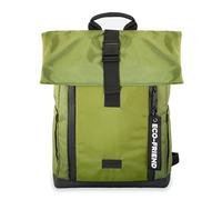 Dingbats - Roll Top Backpack - Mochila de 25 L - Fabricada con botellas recicladas para mascotas - Adecuado para portátil de 15 pulgadas - Duradero, estético, Bosque Verde, 15.75 x 11.4 inches