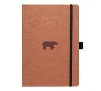 Dingbats* - Vida Silvestre Cuaderno A4 Cuadriculado - Extra Grande Libreta de Tapa Dura Cuero PU - Cierre Elástico, Soporte para bolígrafos, Marcador