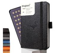 Dingbats* - Vida Silvestre Cuaderno A6 Punteado - Libreta de Bolsillo de Tapa Dura Cuero PU - Cierre Elástico, Soporte para bolígrafos, Marcador