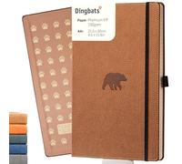 Dingbats* Wildlife A4+ Brown Bear Notebook - Dotted
