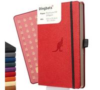 Dingbats - Wildlife Cuaderno Mediano Punteado, Canguro Rojo, A5 - Cuaderno De Tapa Dura - Cuero Pu - Crema, A Prueba De Tinta De 100 Gsm