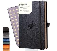 Dingbats - Wildlife Cuaderno Mediano Rayado, Pato Negro, A5 - Tapa Dura - Papel Crema De 100 Gsm A Prueba - Incluye Cierre Elástico Y Marcador