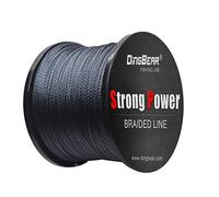 Dingbear 109Yd/100m 135LB/0.60mm Línea de Pesca Trenzada Universal 8 de Tracción Fuerte(Gris)