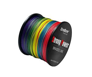 Dingbear 109Yd / 100m 135LB / 0.60mm Mehrfarbige Super Strong Pull Generic Geflochtene Angelschnur Kite Schnur Geflochtene Netzwerkkabel Cast Super Strength Angelschnur …