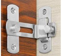 dingchi Pestillo de puerta de ángulo recto de 90 grados Cerrojo de cerrojo Pestillo de hebilla Perno de bloqueo deslizante Perno de barril con tornillos para puertas y ventanas