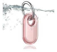 Dingfeiyu Funda con Llavero para Samsung Galaxy SmartTag2, Protectora GPS Tracker Funda Anti-Perdida Anti-Rasguños para Niños, perros, gatos, maleta, llaves, bicicleta (Rosa)