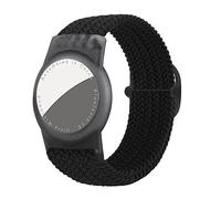 Dingfeiyu Pulsera para Apple AirTag, Brazalete para Ajustable Locator Tracker Anti-Arañazos GPS Bracelet para niños, niñas, bebé (negro)