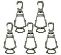DINGFENG 5 Piezas Clips para Guantes Negros, Giratorio 360° Soporte para Guantes Sujeción Multifuncional para Guantes de Trabajo, Clip Antipérdida para Guantes Clip de Cinturón para Guantes de Traba