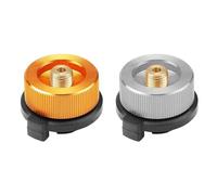 DINGFENG Adaptador Para Camping Cartucho Butano Para Atornillar Cartucho De Gas VáLvula Tipo Lindal, Adaptador de Botella de Gas Con Boquilla En Estufa Exterior/Estufa De Camping/Quemador De Rosca