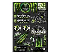 DINGFENG Racing Motocross Stickers, Decal Sticker Pegatinas Pegatinas Moto Patrocinadores, Calcomanía Monstruo, Pegatina Monster Energy, para Motocicletas, Cascos, Motos de Cross, Monopatines