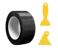 DINGFENG Vinilo Fibra de Carbono 6D, Adhesivo Impermeable para Coche, Vinilo Moto Película Pegatina, Autopartes Decoración Accesorios Coche Interior Autoadhesiva Sin Burbujas, para Motocicletas (10M)