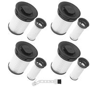 DingGreat 4 filtros de aspiradora para Miele TriFlex HX1, cartucho de filtro de repuesto lavable para aspiradora A con cepillo (4)