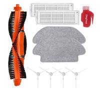 DingGreat Accesorios de repuesto compatibles con Xiaomi Mi Robot Vacuum-Mop 2S, Mop Pro, STYJ02YM, para Xiaomi Robot Vacuum S10 EU, S12, T12 (1 cepillo principal, 2 filtros HEPA, 4 cepillos laterales